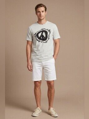 $54 AGTAWH Men's Embroidered Graphic Short Sleeve Crewneck T-Shirt